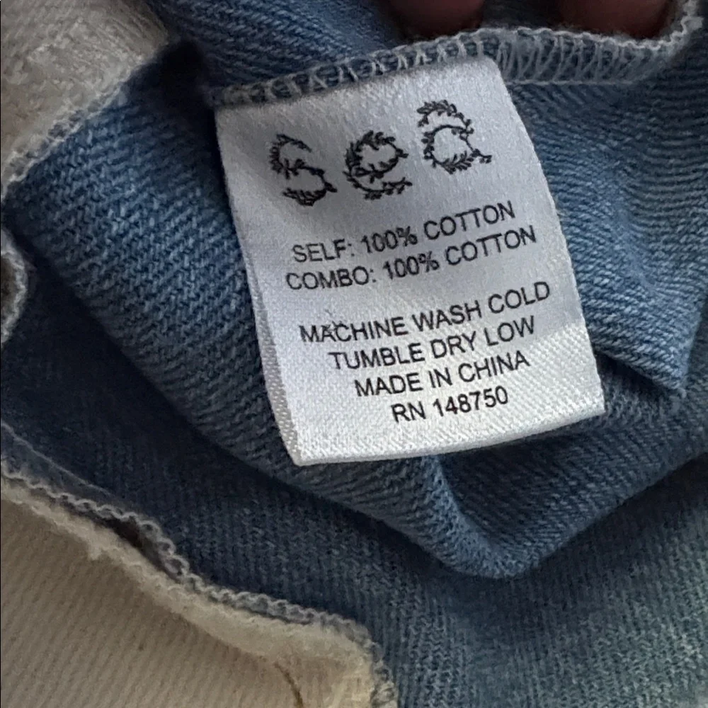 SEA new york distressed raw denim zip up sleeveless cami frayed hem - Picture 9 of 9